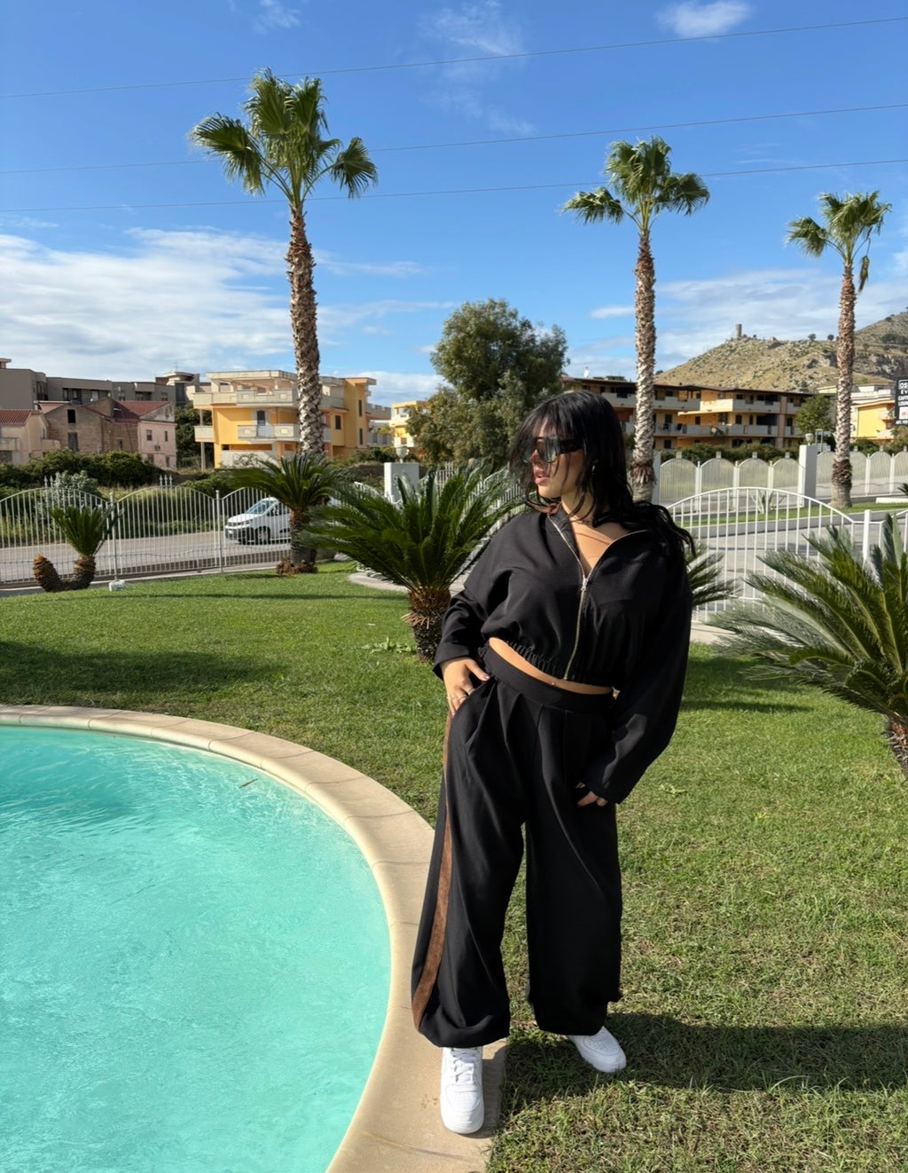 COORDINATO BROWN LINES